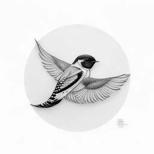 Swallow Bird tattoo design idea