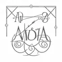 Roman numeral for 2024 with the word "always" under it in courier font tattoo design idea