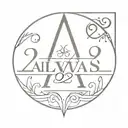 Roman numeral for 2024 with the word "always" under it in courier font tattoo design idea