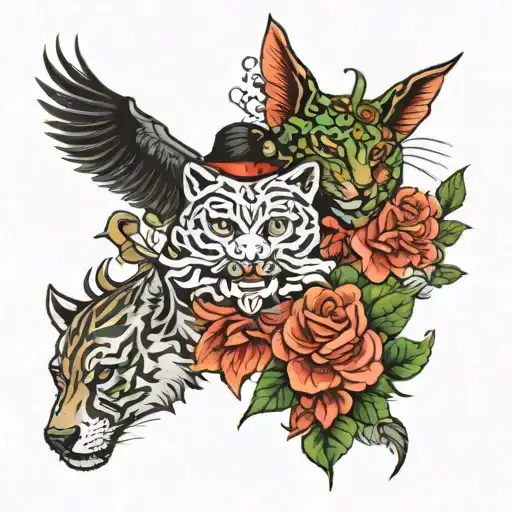 Timeline 2012 Selina, 2016 Jade, 2018 James and 2023 Matteo tattoo design idea