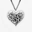 A tattoo of a heart shaped locket with the lyrics 'to live for the hope of it all' written in a delicate script font tattoo design idea