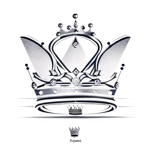 A new-school tattoo of a luxury sports car with a crown on top, representing the client's passion for cars and their status as a business owner tattoo design idea