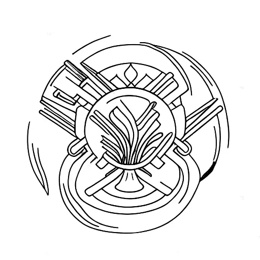 pho Vietnamese soup tattoo design idea