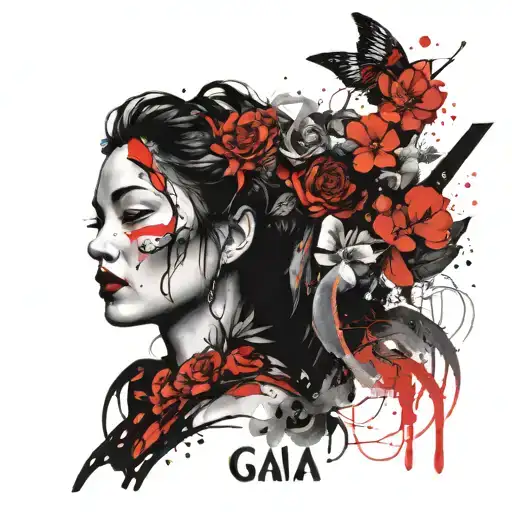 Goddess Gaia,new beginning tattoo design idea