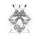 triangle river lotr tattoo design idea