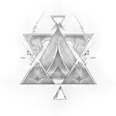 triangle river lotr tattoo design idea