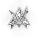 triangle river lotr tattoo design idea