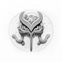 janus tattoo design idea