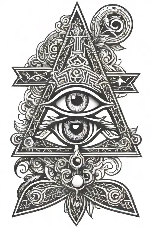 ankh cross,eye of horus eye tattoo design idea