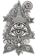 ankh cross,eye of horus eye tattoo design idea