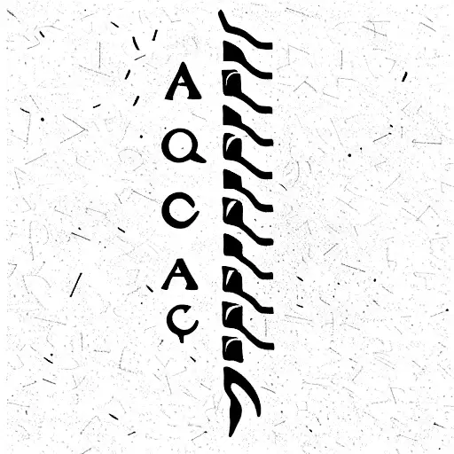 ogham alphabet tattoo design idea