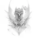 anjo ícaro  tattoo design idea