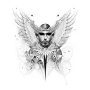 anjo ícaro  tattoo design idea