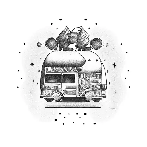 999 from juice wrld with the words "the party never ends" under it and to pistons crossing each other tattoo design idea