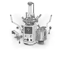 999 with the words "the party never ends" under it and to pistons crossing each other tattoo design idea