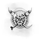 chicago hockey and grunge music tattoo design idea