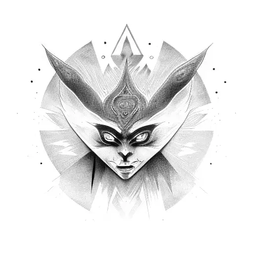 Midna shadow form tattoo design idea