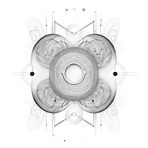 Guitar strings transforming into soundwaves tattoo design idea