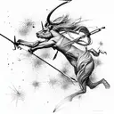 Sagittarius tattoo design idea