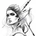 Sagittarius tattoo design idea