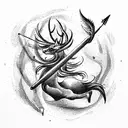 Sagittarius tattoo design idea