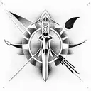 Sagittarius tattoo design idea