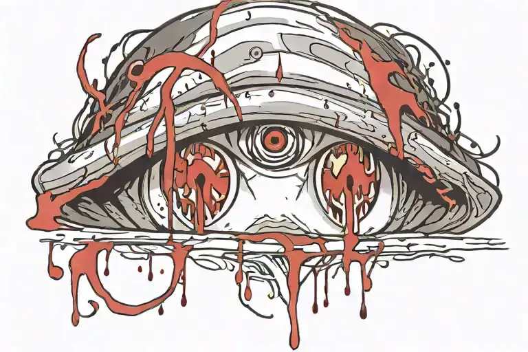 itachi uchiha eyes blood dripping tattoo design idea