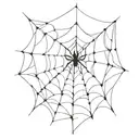 spider web power process trust love tattoo design idea