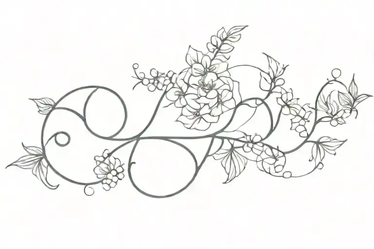 7.10.23 date tattoo design idea