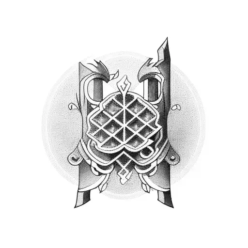 keep it about the waffles tattoo design idea