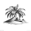 Palm Tree tattoo design idea
