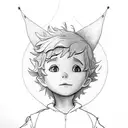 the little prince looking at Peter Pan and wendy tattoo design idea