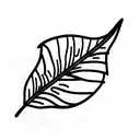 leaf blowing in the wind tattoo design idea