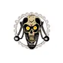 steampunk skull tattoo design idea