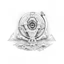 pump Jack tattoo design idea