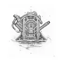 pump Jack tattoo design idea