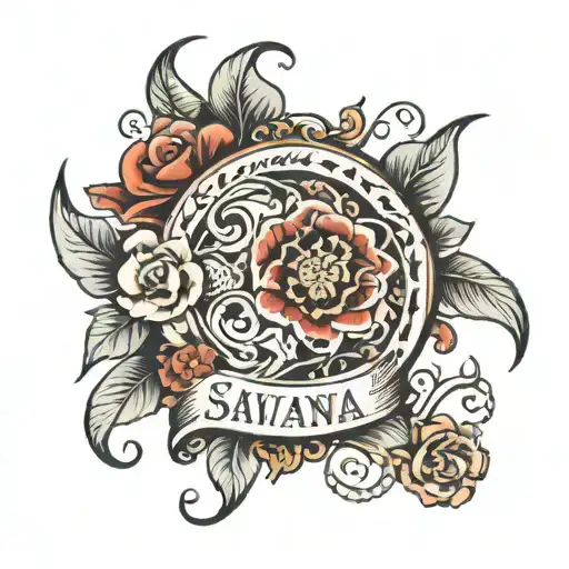 name savana harper tattoo design idea