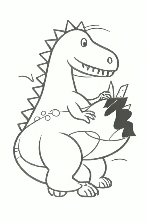 dinosaur tattoo design idea