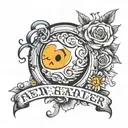 daughter name tattoo design idea