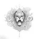 Letra P tattoo design idea