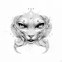 Letra P tattoo design idea