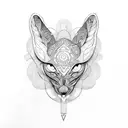 Letra P tattoo design idea