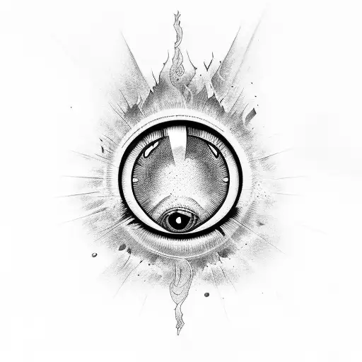 Evil Eye tattoo design idea
