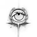 Evil Eye tattoo design idea