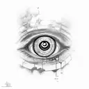Evil Eye tattoo design idea