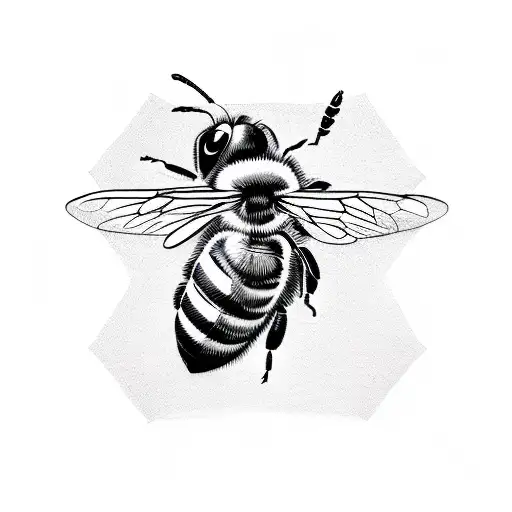 Honey Bee tattoo design idea