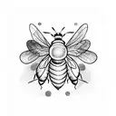 Honey Bee tattoo design idea