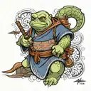 Master oogway tattoo design idea