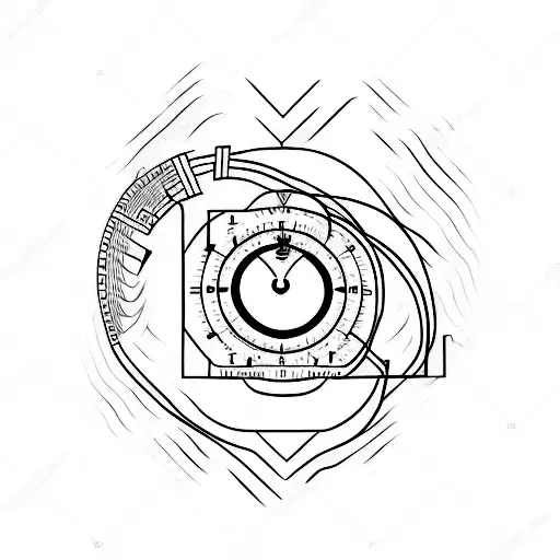 heartbeat (isoelectric line) with February 4th, 2024 in Roman numerals  tattoo design idea