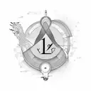 heartbeat (isoelectric line) with February 4th, 2024 in Roman numerals  tattoo design idea